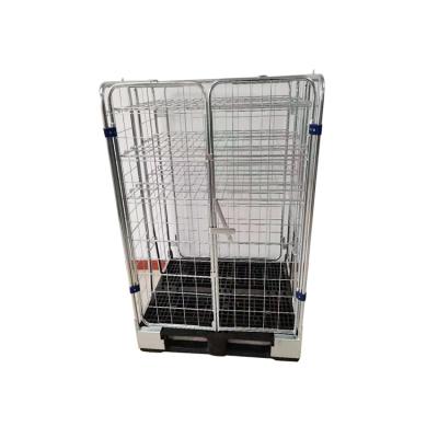 China Wholesale Wire Mesh Containers Nestable Steel Stillage diplay manufacturers storage and storage for supermarkets for sale