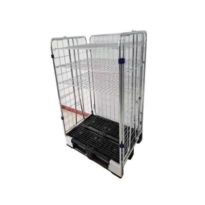 China Storage and wire wholesale professionally produced diplay Mesh Containers Warehouse Trolley factory storage for sale