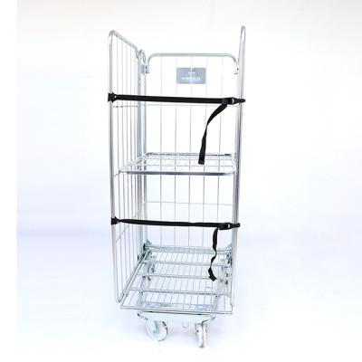 China High Quality Medium Duty Industrial Welded Wire Stackable Mesh Pallet Trolley From China Metal Warehouse for sale