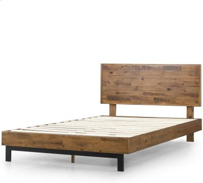 China Modern Home Modern Furniture Wooden Leg Double King Size Wall Bed for sale