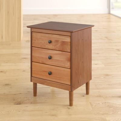 China New Luxury Wooden Nightstands Bedside Tables Cabinet (Other) Adjustable White Color 3 Drawers for sale