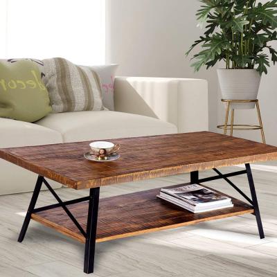 China Metal Industrial View (Other) of Modern Adjustable Wood Lift Top Coffee Table with Open Storage Shelf for Living Room for sale