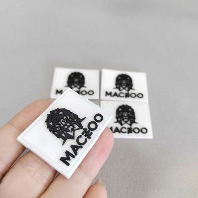 China 2022 New Design 3D Custom Letters Logo Pvc 3d Expanded Rubber Garment Patches With Sew On Backing for sale