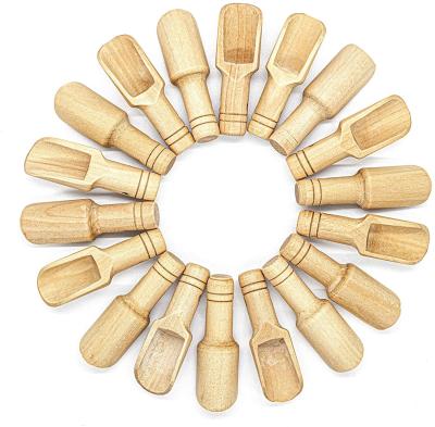 China Mini Wooden Scoop Spoon Unpainted tradicional para las sales de baño en venta