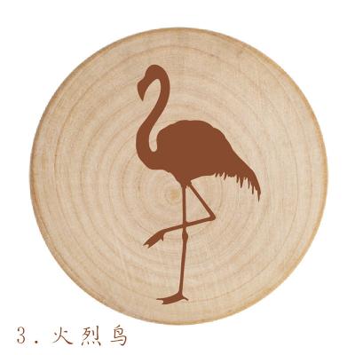 China Logotipo que pone letras de color caqui del registro de las etiquetas engomadas magnéticas de madera simples del refrigerador en venta