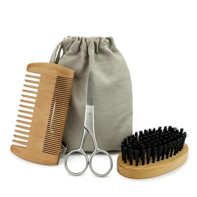 中国 カスタマイズされたLogo Beard Care Set 10cm Portable Beard Trimming Tool 販売のため