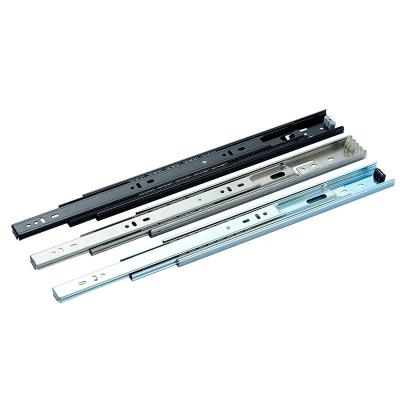 China Contemporary 3 Fold Ball Bearing 10 Inch Stainless Steel Roller Drawer Channel Slide Rails for sale