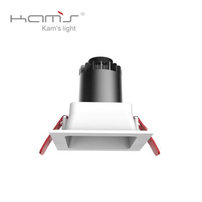 China Hotel Indoor Project Anti - Glare Recessed Square SMD / COB 8W LED Downlight 3 5 Years for sale