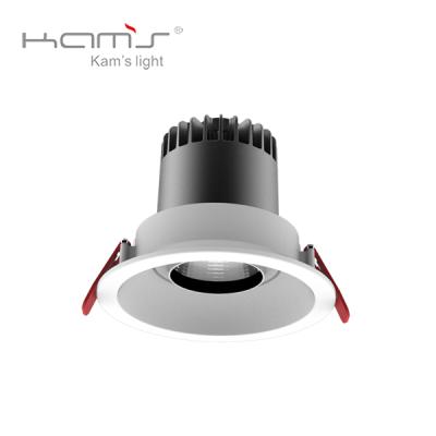 China KAMS 350 degree indoor adjustable cob led spotlight 8w-40W light gimbal led downlight for sale