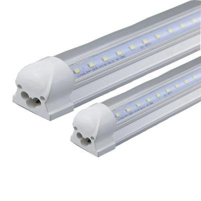 China Household Light T8 2ft/4ft/5ft 8ft Integrated V Shape Led Clear Tube Light 5000K 6500K Coverage 3 Year Warranty 120lm/w Shop Light for sale