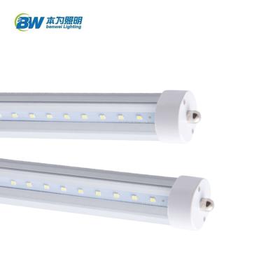 China Residential High Brightness Output T8 2.4m 8 Feet R17d G13 Fa8 Cover 8ft Led Tube Light With Single Pin For School Light for sale