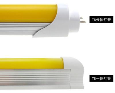 China Hospital Lamp UV Free Led Yellow Color Led Semiconductor 500nm Clean Room Light Led Tube for sale