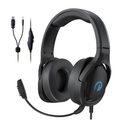 China Wholesale Stylish PC Ps4 Gamer Wired Earphone Headset Headset Earphone With Detachable Microphone LED Light Caelyx for sale