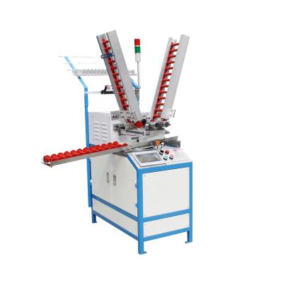 China Two heads Single layer automatic yarn bobbin machine PLC control thread winder for winding polyester yarn wefting machine à venda