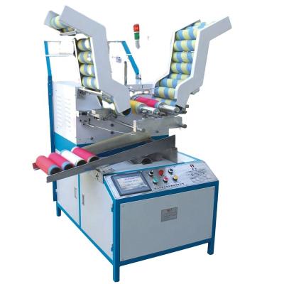 China HRD-839 Bangladesh client shipped Automatic big paper spool winding machine for elastic yarn for sale