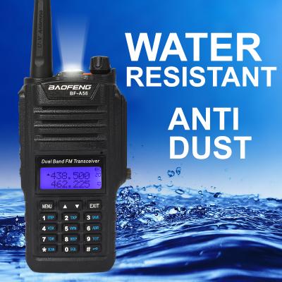 China Baofeng Dual Band Walkie Talkie Two Way Waterproof Radio BF-A58 Bf-a58 Baofeng Walkie Talkie for sale