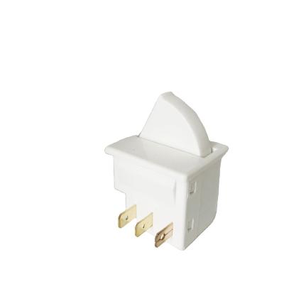 China Hotel Factory Wholesale 240v White Plastic High Quality 3pin Door Lamp Switch Refrigerator Door Switch Cabinet Door Switch for sale