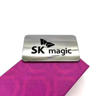 China Nickel Silver Metal Tags Customized Production Nickel Electroforming Spray Paint SK Magic for sale