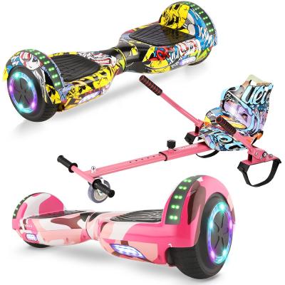 China Fashionable 6.5 Inch Smart Self Balancing Electric Scooter Skateboard Ihoverboard Kids Fun Toys With Led +Mote Drive Two Wheels for sale