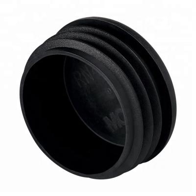 China All Industries 25mm Round Steel Pipe Insert Plugs Black Steel Tube Ends for sale