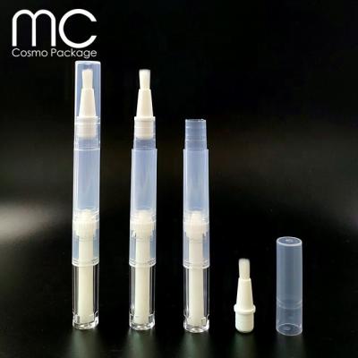 China Transparent Design T202 3ml Twist Pens,Empty Nail Oil Brush Cosmetic Lip Gloss Pen Container Applicators for sale