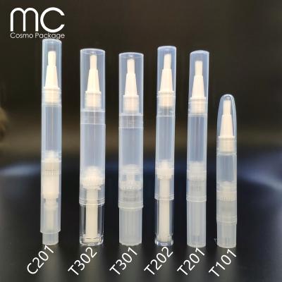 China Twist Design Pen Tube Empty Cosmetic Container for Eyelash Eyebrow Serum Growth Pen for sale