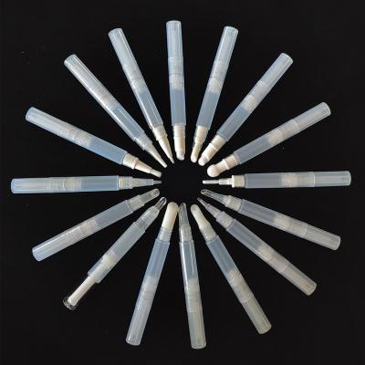 China Twist Design Empty Plastic Cosmetic Packaging Brush Applicator Pen For Makeup Packaging for sale