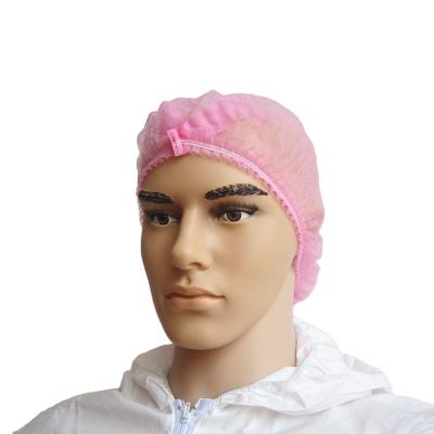 China PP Band Clip Cap Cover Hair Net Cap Crowd Single Or Double Elastic Disposable Nonwoven Woven Head Caps for sale