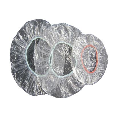 China Food Contact Grade High Performance Disposable Bowl Covers PE Food Service Bowl Covers Liquid Proof Waterproof Clear White Blue for sale