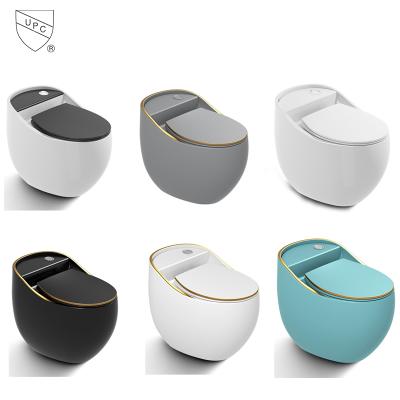 China New Design Colorful Sanitary Tank CUPC WaterSense Bathroom Hidden Ceramic Siphon Even Flush Toilet for sale