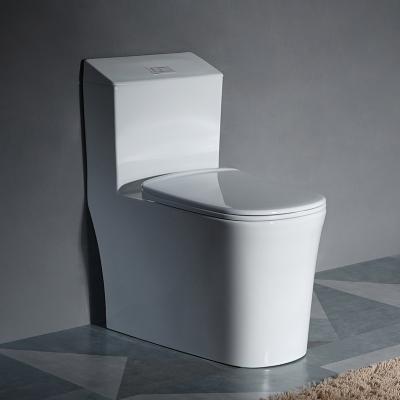 China Modern Hot Selling European Wc Toilet Tornado Cyclone Flush Ceramic Toilet Sit One Piece Toilet Machine for sale