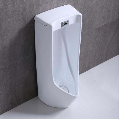 China Modern Modern Hotel Project Wall Mounting Water Saving Ceramic Mens Cabinet Sensor Urinal for sale