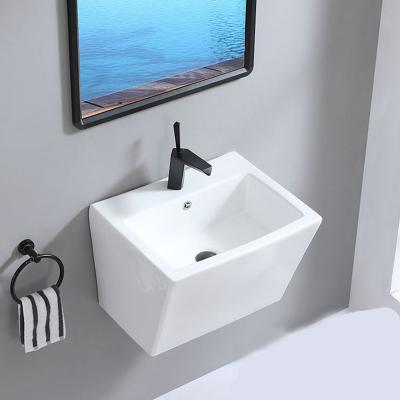 China Europe Contemporary Modern Design Bathroom Economical Wall Hung Sink Sanitary Ware Washing Basin for sale