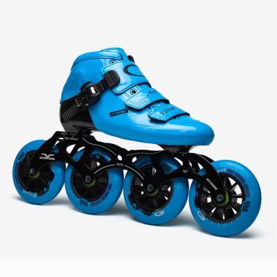 China Wholesale Fashion Popular Integrated Design Roller Skates Professional Microfiber Speed ​​Integrated Roller Skates for sale