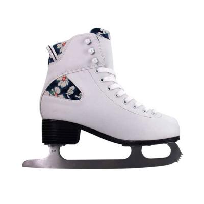 China White PVC Ice Skates For Kids Beginners Ice Skates Figure Skate Real Adult Ice Skates for sale