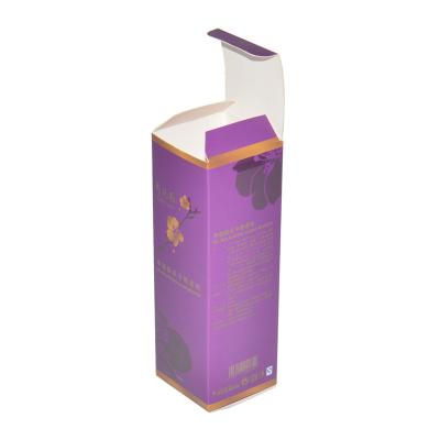 China Recycled Materials Customized Logo Printing Paper Skincare Essential Oil Tuck Top Box For Cosmetic Cream Jar Bottle Packaging for sale