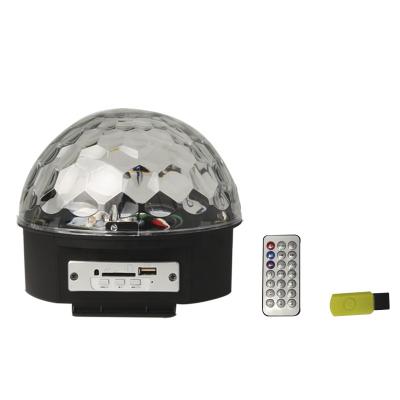 China Baisun indoor or outdoor RGB 6color MP3 leaded magic crystal ball light for sale