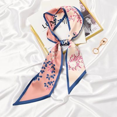 China Hot Selling Sunshade Decoration Hot Selling Hot Selling Sunshade Decoration Fashion Shape Twill Long Corner Bag Scarf Printed Retro Ladies Silk Scarves Silk Magic Double Neck for sale