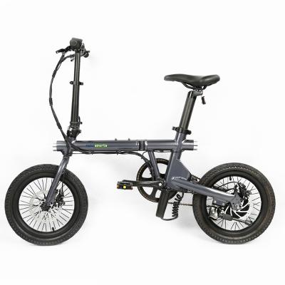 China 16-inch aluminum alloy integrated wheel and single speed for foldable electric bike DL16B02 for sale