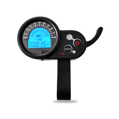 China Electric Bike Accessories LCD Display S890 For Electric Bike And Electric Scooter 111.63mm*105.14mm*34.2mm for sale