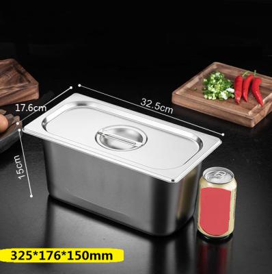 China 201 style lower prices traditional style stainless steel food pan 1/3 stainless steel chafing dish pan pan gastronorm containers for sale