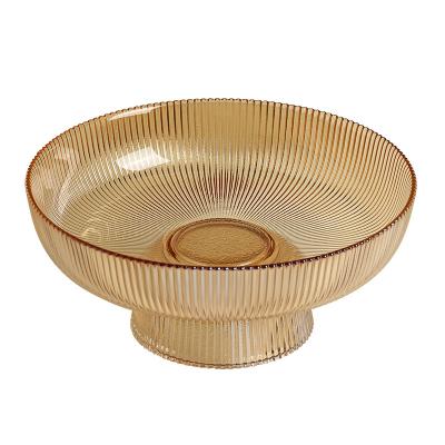 China Sustainable Wholesale Color Glass Luxury Fruit Bowl Candy Chocolate Dish Home Decor for sale