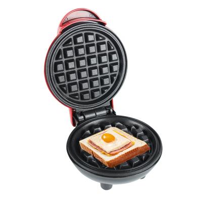 China Mini Electric Baking Cake Waffle Outdoor Bread Hot Press Non-Stick Household Sale Breakfast Cooking Machine for sale