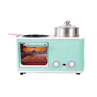 China Outdoor 3 in 1 Breakfast Maker Oven Coffee Maker Multi Functional Electric Fried Eggs Coffee Maker Toast for sale