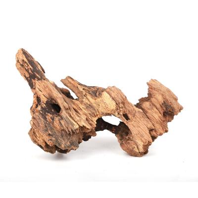 China Natural Wooden Cave Shelter Aquarium Viable Small Fish Shrimp Home Breeding For Aquarium Fish Tank Landscaping for sale