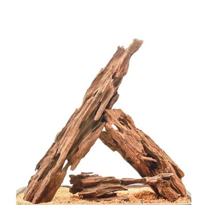 China Aquarium Viable Ornament Driftwood Driftwood Reptile Shrimp Hollow Porous Wood For Aquarium Landscaping for sale