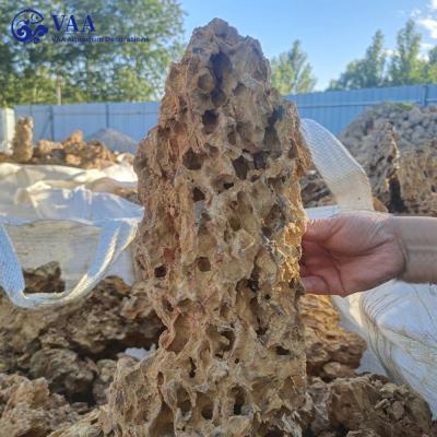 China Natural stone ohko stone landscape aquarium dragon stone ohko stone viable decorative natural aquarium dragon stone for sale