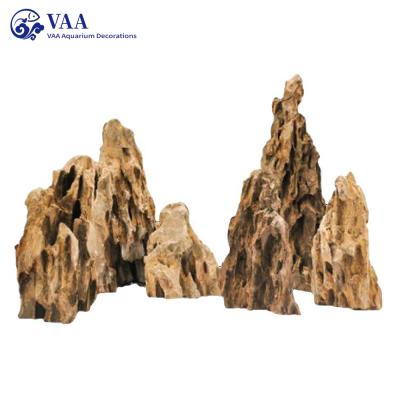 China Viable Wholesale Decorative Landscape Dragon Stone Rock Stone Aquarium Natural Ohko Black Dragon for sale