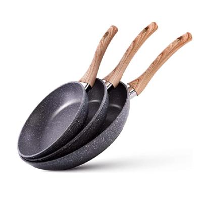 China Durable Forged Ceramic Nonstick Frying Pans Home Kitchen Aluminum for sale