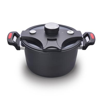 China Sustainable High Quality Colored Non Stick Coating Multi Low Pressure Cookers for sale